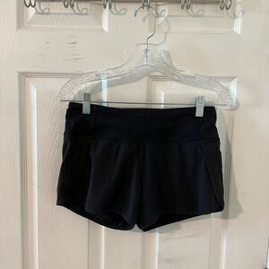 Lululemon Black speed up Shorts